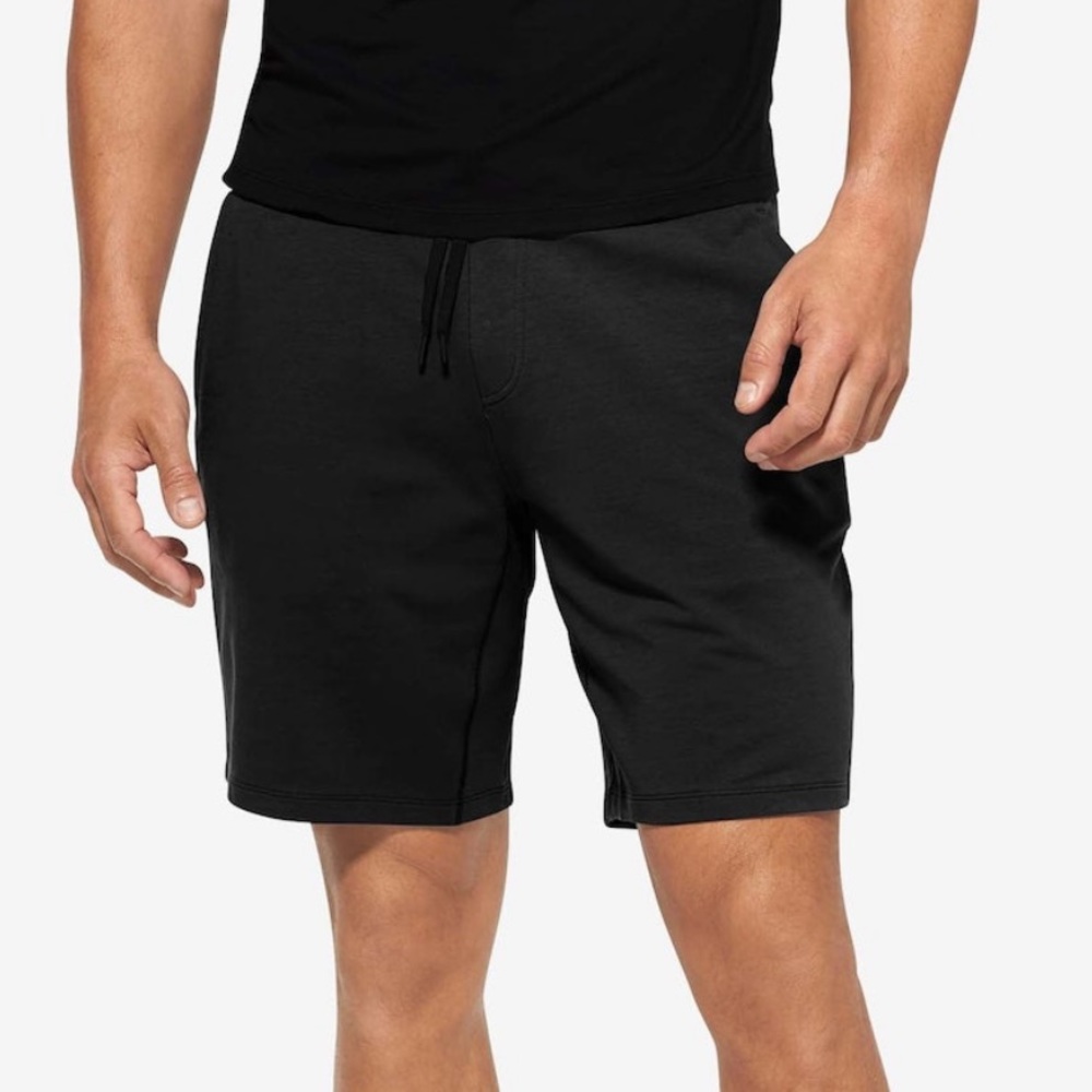 TOMMY JOHN black luxe French terry short